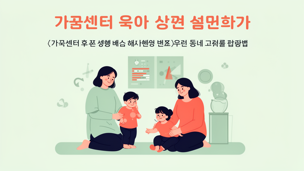 가족센터 육아 지원 서비스는 무엇이 있을까? 우리 동네 프로그램 찾는 법